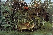 Henri Rousseau The Hungry Lion Throws Itself on the Antelope Germany oil painting artist